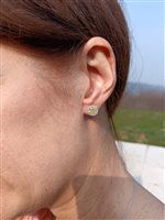 Vicenza - Piazzetta Palladio 2 - Pendientes Crivelli FANCY in Oro blanco Diamante Yellow 2.01 Ct 372-3439-B FANCY - 372-3439-B FANCY